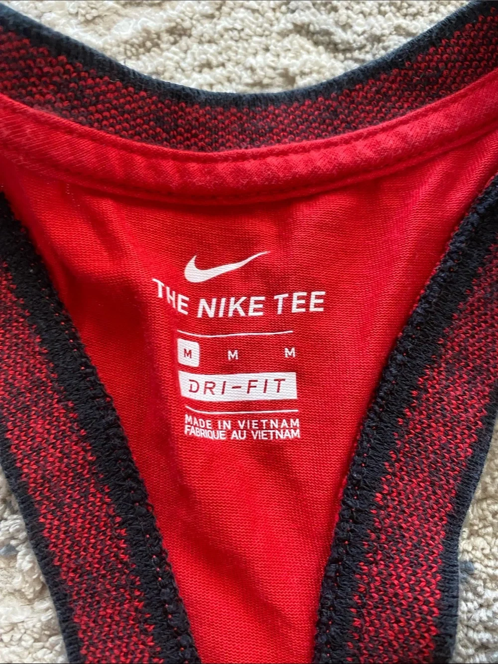 Nike Red Georgia Racerback Tank with Black Trim